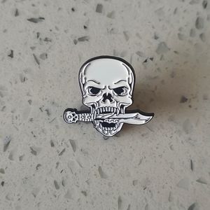 Skull Skeleton Macabre Pirate Dagger Death Lapel Pin